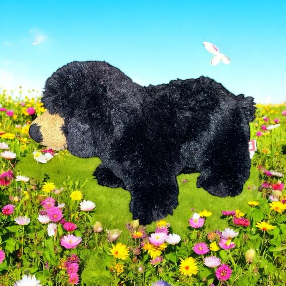 Douglas Plush Black Bear Cub Charcoal Stuffed Animal Cuddle Toy 3768 Nursery 10" - Picture 1 of 13